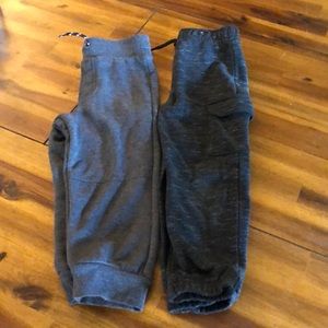 2 pack boys joggers gray and charcoal size 4T